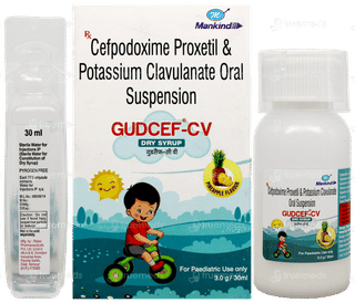 Gudcef Cv Pineapple Flavour Dry Syrup 30Ml